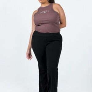 Princess Polly THE‎ RIKKI PANTS CURVE Size 20 in Black 1136573 NWT